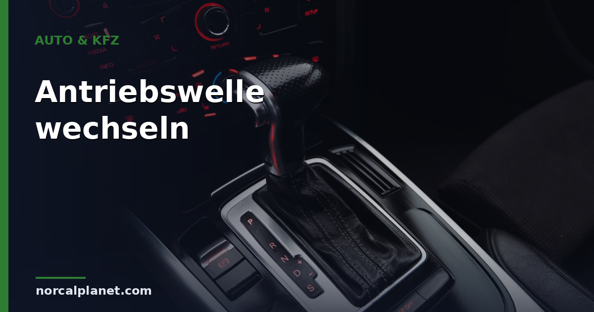 Antriebswelle wechseln: Kosten und Symptome 2026