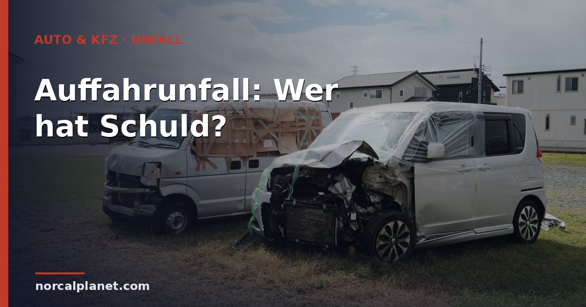 auffahrunfall schuld