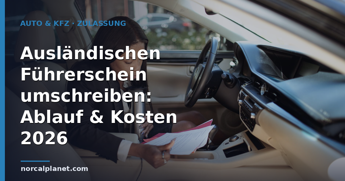 Ausländischen Führerschein umschreiben: Ablauf & Kosten 2026