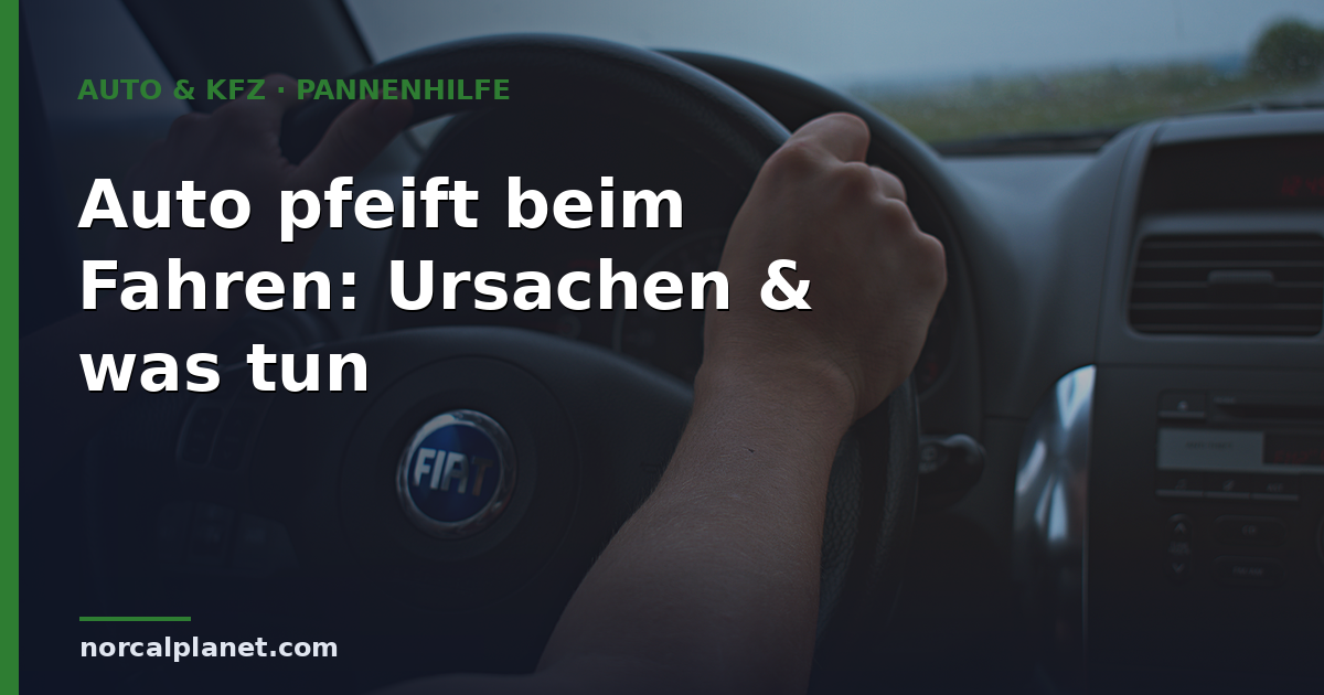 Auto pfeift beim Fahren: Ursachen & was tun
