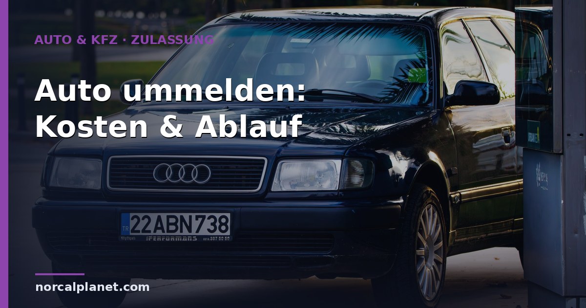 auto ummelden Kosten