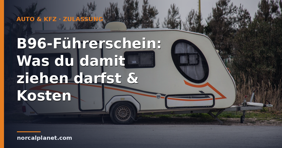 B96-Führerschein: Was du damit ziehen darfst & Kosten