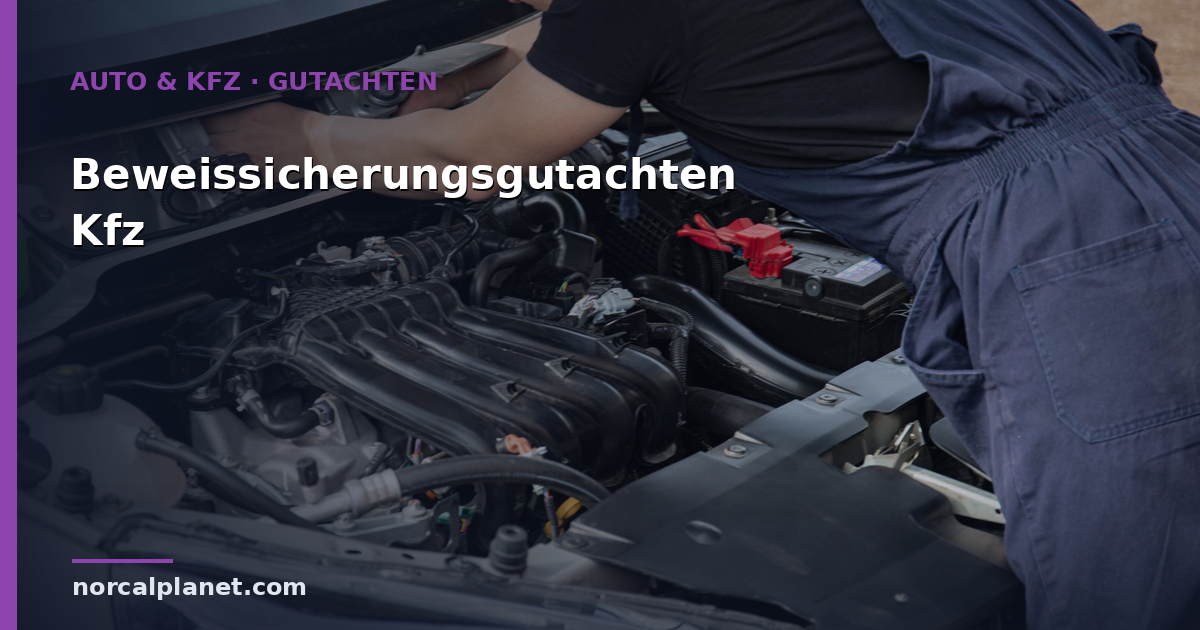 Beweissicherungsgutachten: Wann es beim Kfz sinnvoll ist