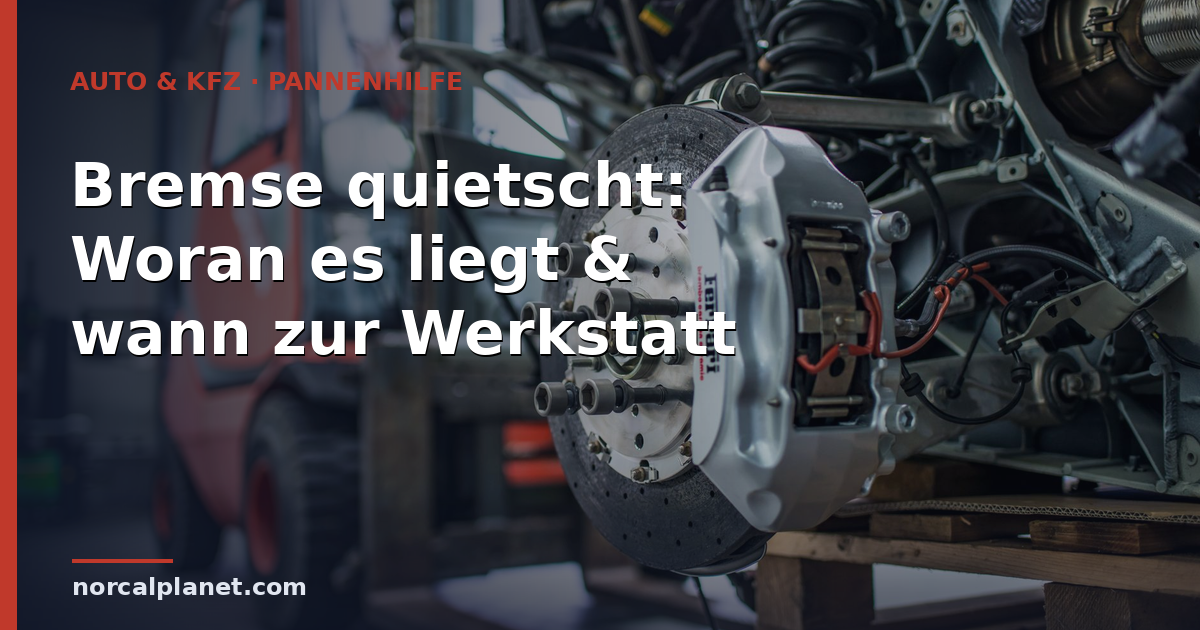 Bremse quietscht: Woran es liegt & wann zur Werkstatt