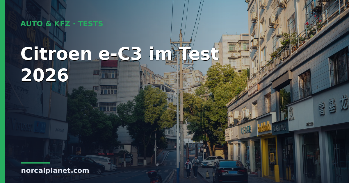 Citroen e-C3 Test 2026: Guenstiger Elektro-Kleinwagen