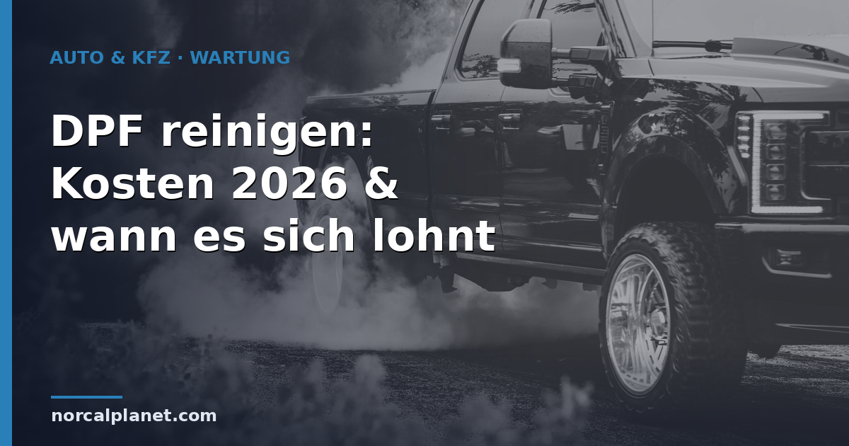 DPF reinigen: Kosten 2026 & wann es sich lohnt