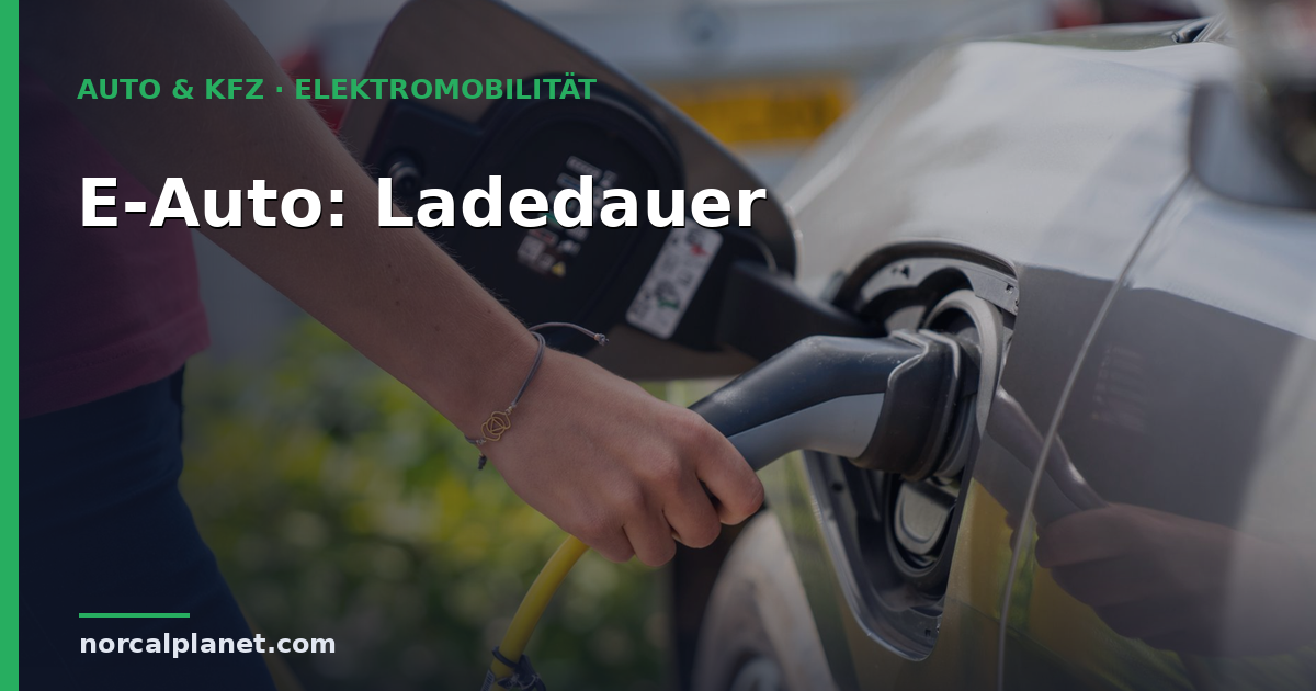 Elektroauto Ladedauer: So lange dauert das Laden