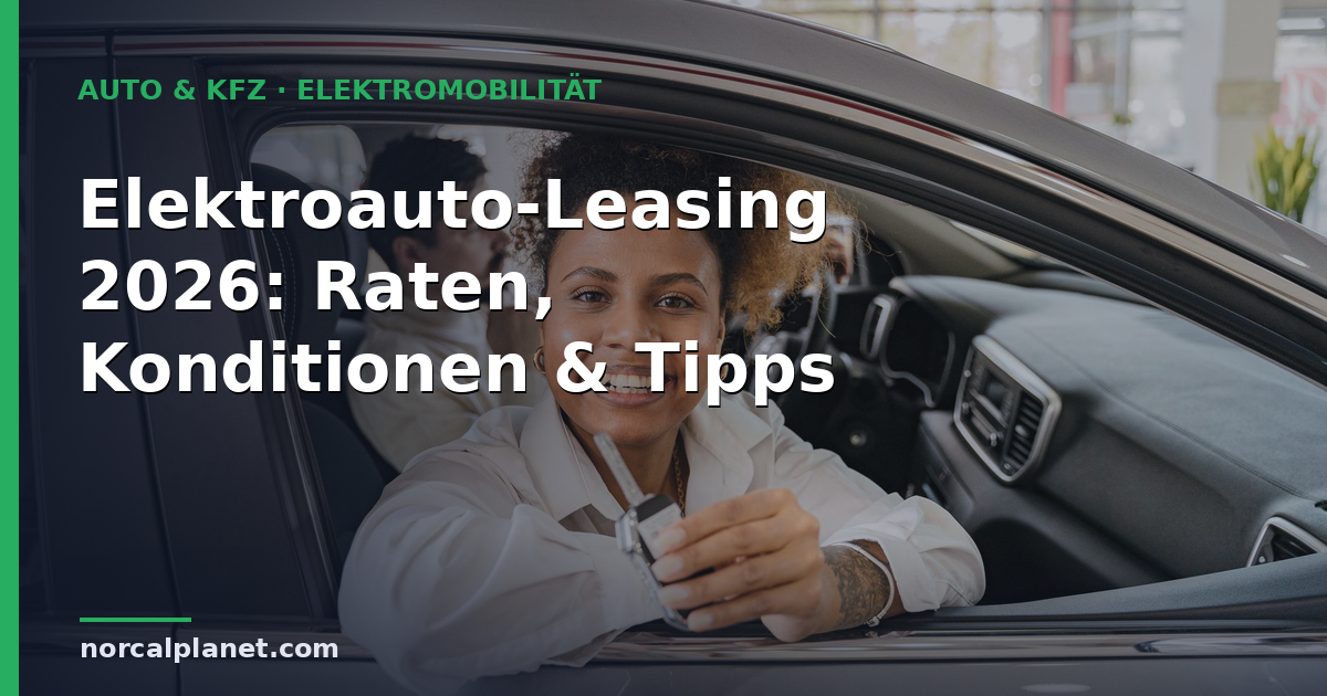 Elektroauto-Leasing 2026: Raten, Konditionen & Tipps