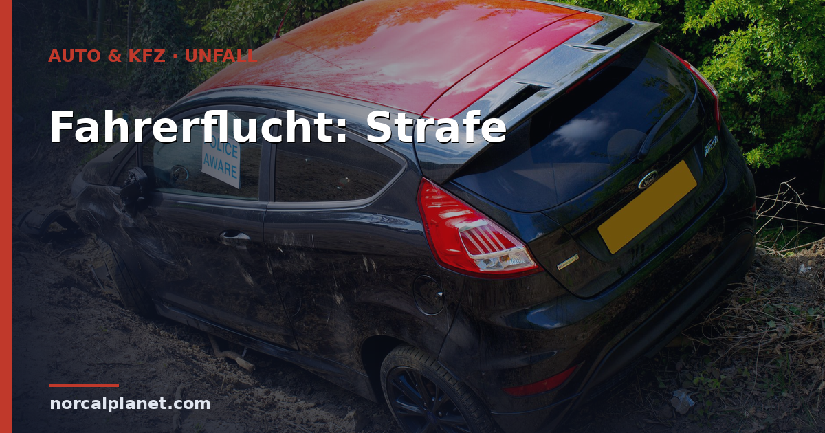 Fahrerflucht: Strafe, Punkte & Folgen