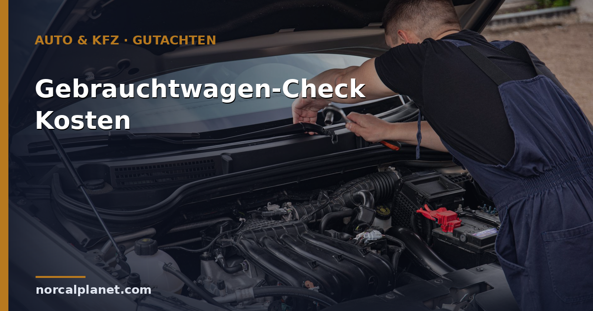 Gebrauchtwagen-Check: Kosten & was geprüft wird