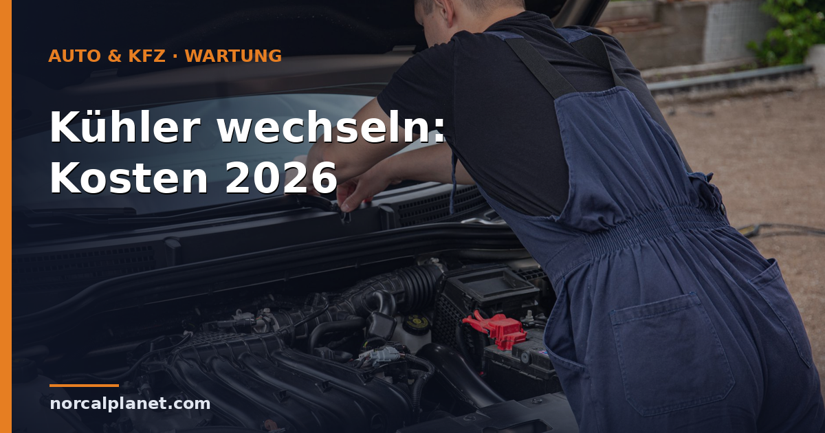 Mechaniker arbeitet am geöffneten Motorraum eines Autos