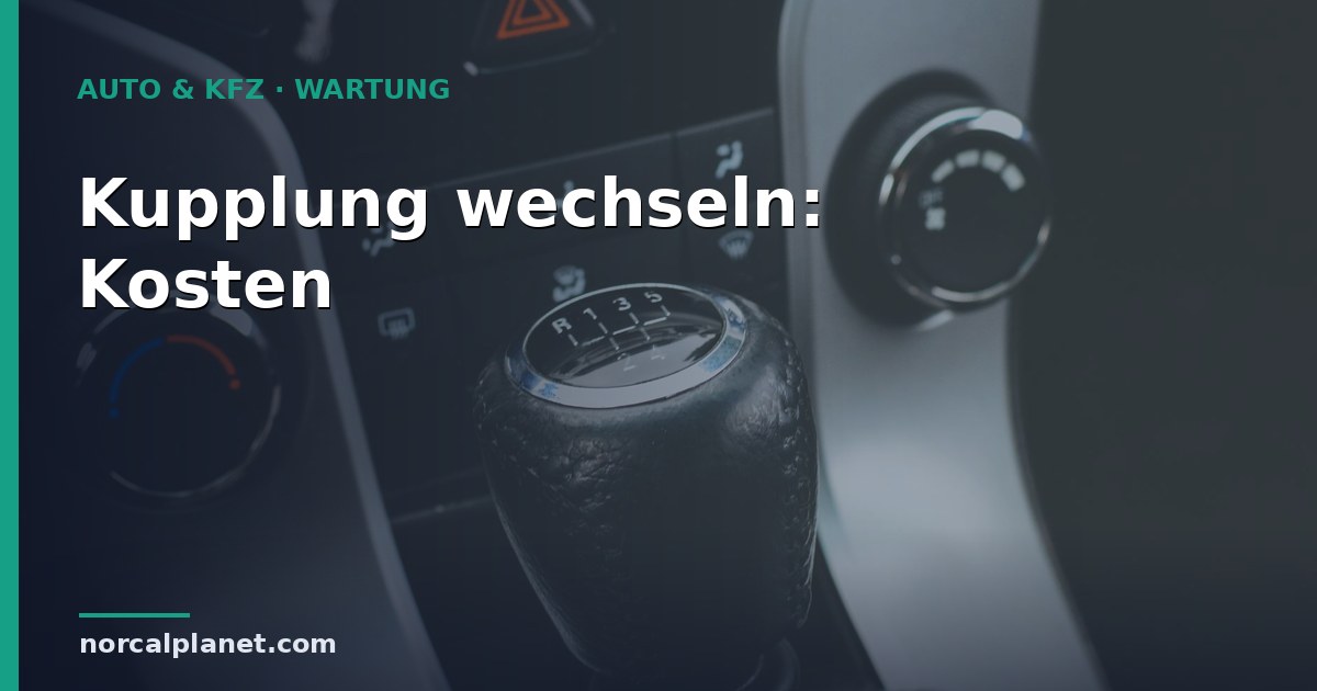 kupplung wechseln Kosten