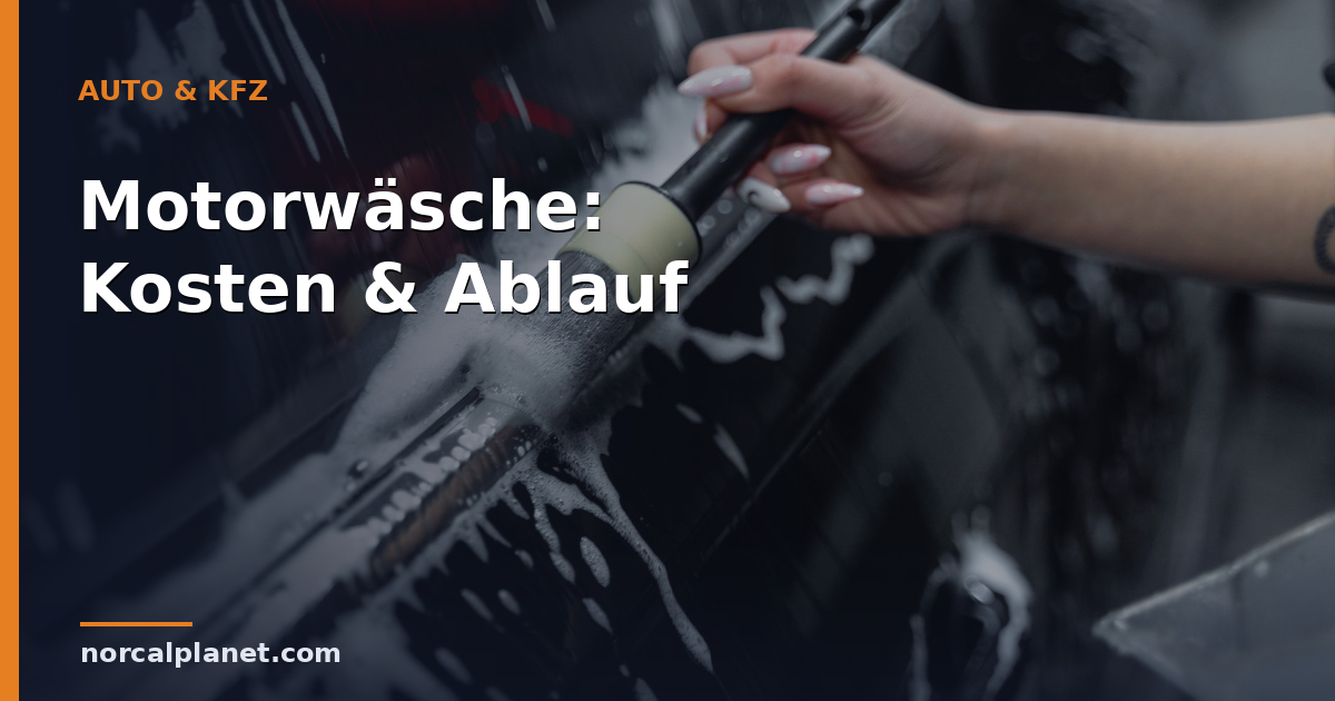 Motorwäsche Kosten 2026: Preise, Ablauf und Risiken