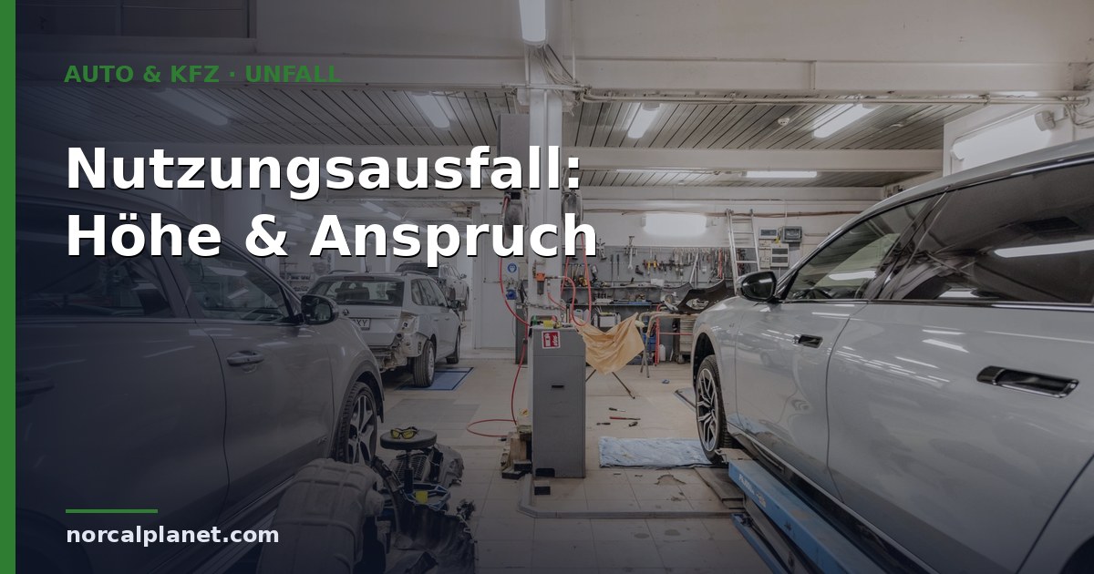 nutzungsausfall auto