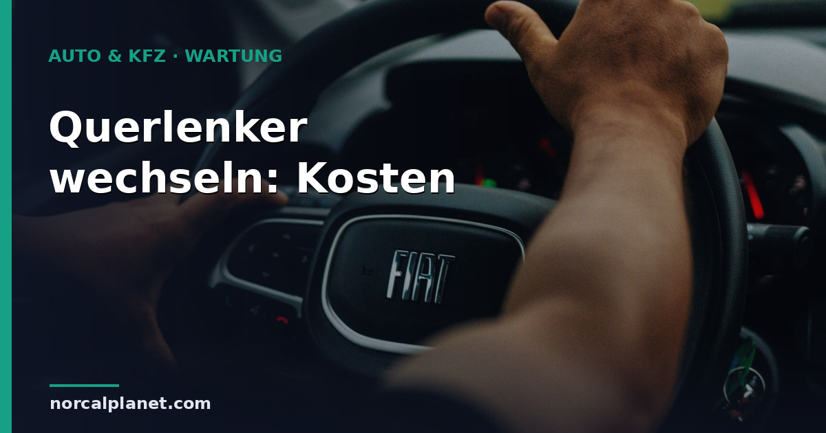 Querlenker wechseln: Kosten 2026 & Anzeichen