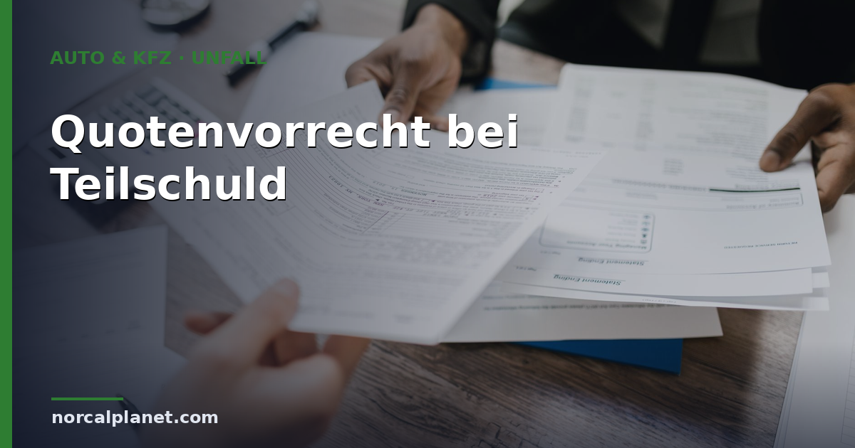 Quotenvorrecht bei Teilschuld: So bekommst du mehr Geld