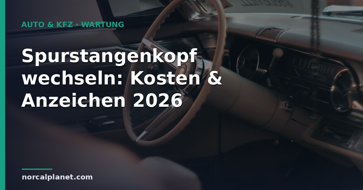 Spurstangenkopf wechseln: Kosten & Anzeichen 2026