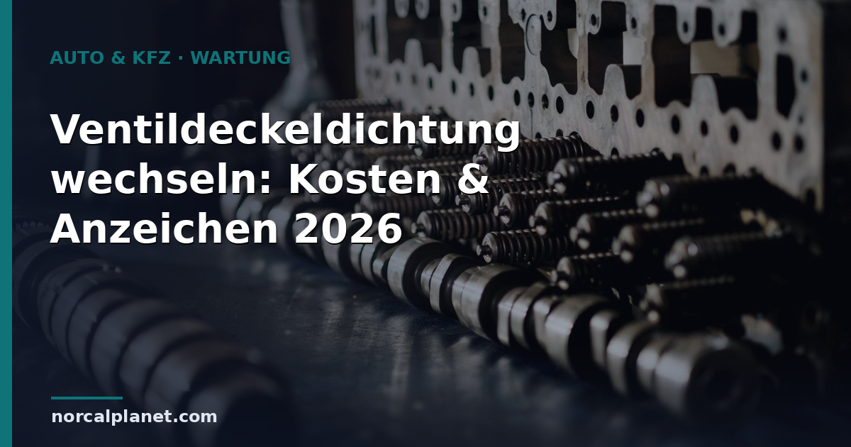 Ventildeckeldichtung wechseln: Kosten & Anzeichen 2026