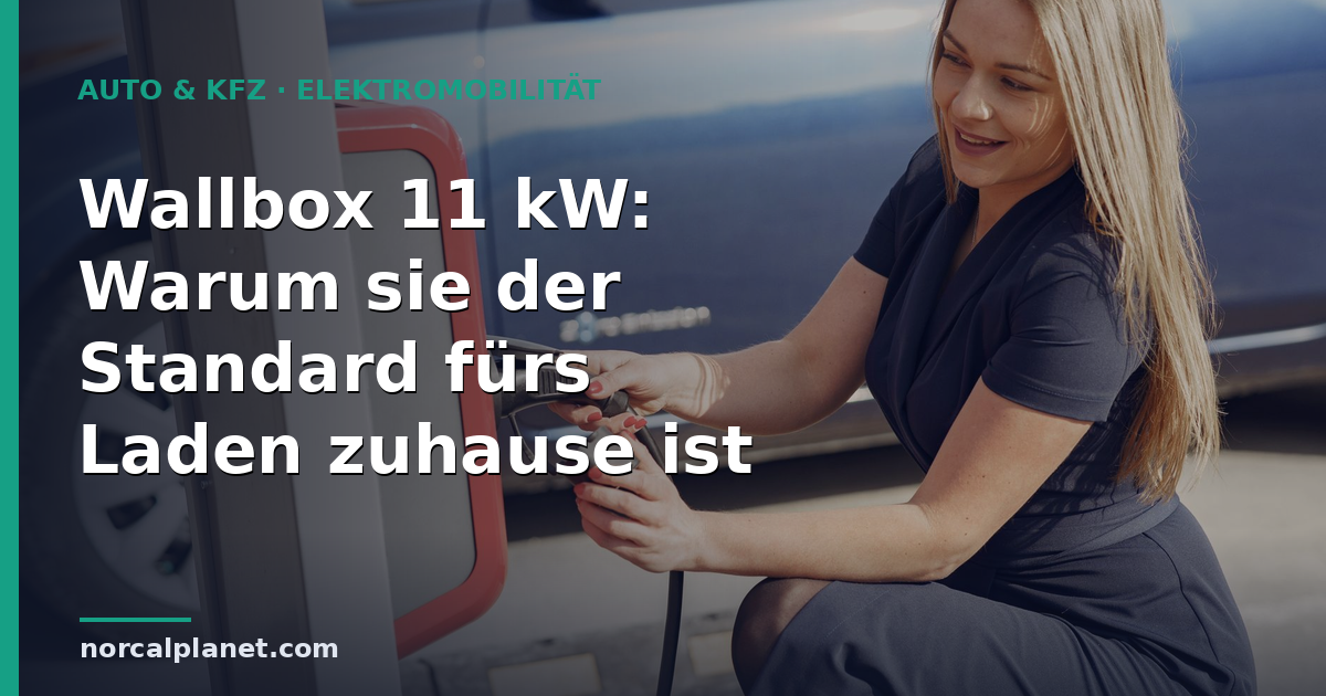 Wallbox 11 kW: Warum sie der Standard fürs Laden zuhause ist
