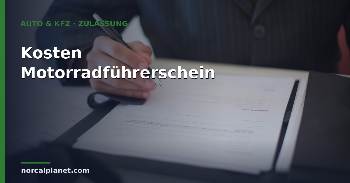 Was kostet ein Motorradführerschein? Kosten 2026 im Überblick