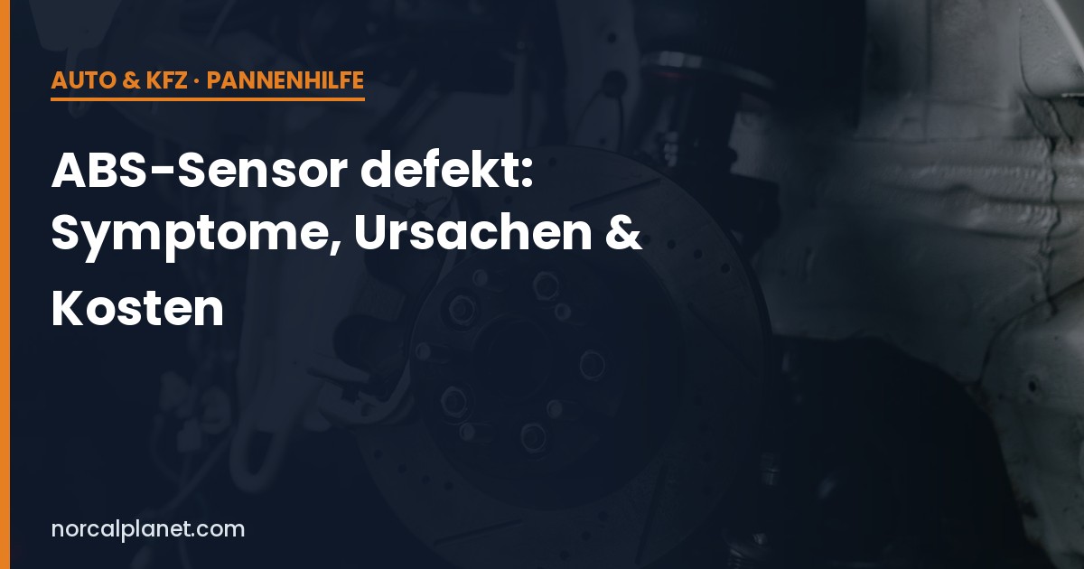 ABS-Sensor und Bremsscheibe im Detail