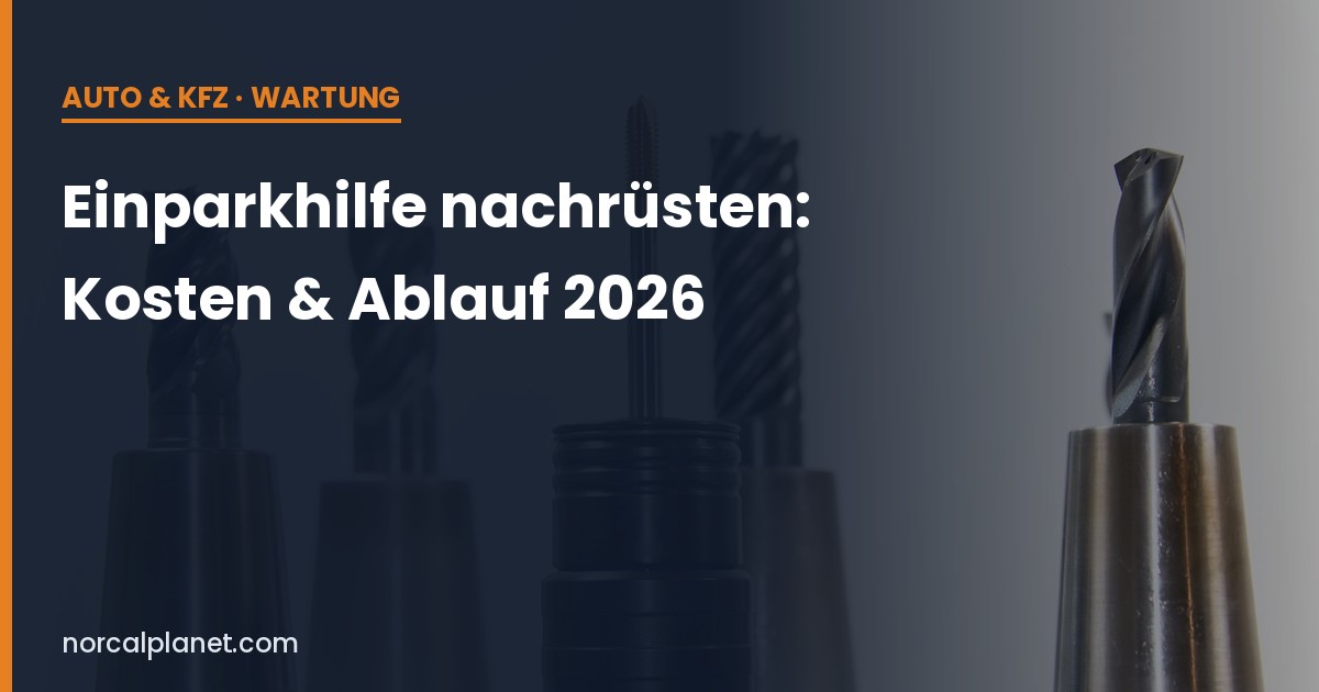 Werkzeug fuer die Nachruestung einer Einparkhilfe