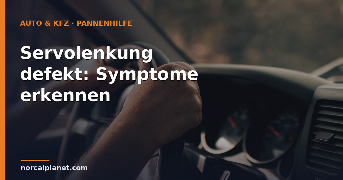 Hände am Lenkrad eines Autos – Symbolbild Servolenkung defekt Symptome