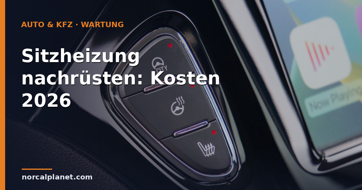 Bedienknöpfe für die Sitzheizung in der Mittelkonsole eines Autos