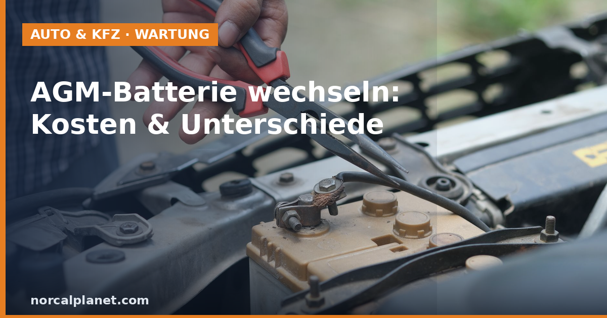 AGM-Batterie wechseln: Kosten und Unterschiede