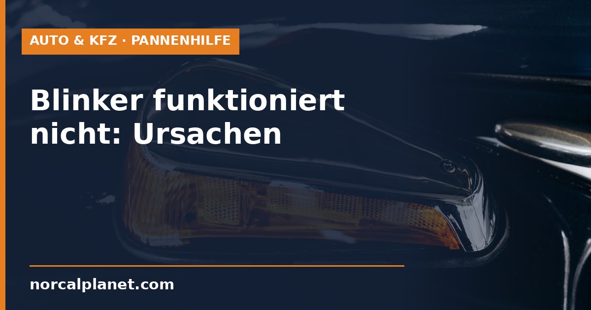 Nahaufnahme eines defekten Blinkerlichts am Fahrzeug