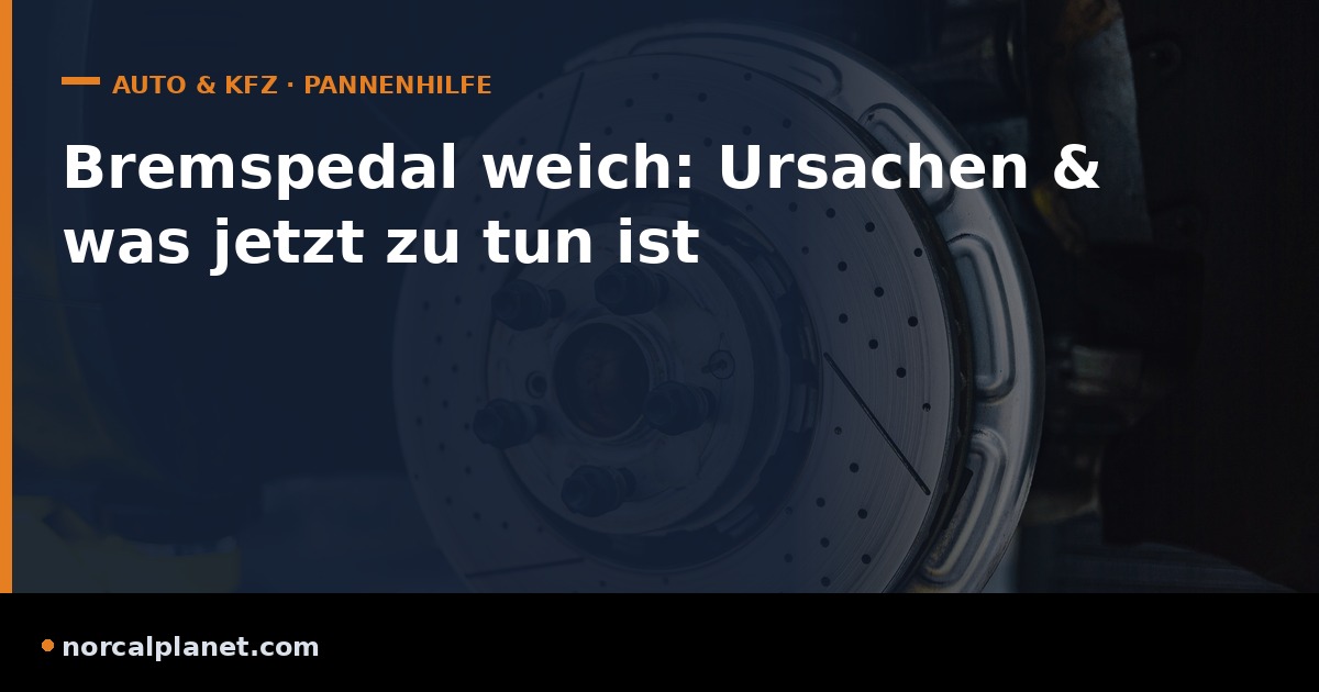 Bremspedal weich - Bremsscheibe im Detail