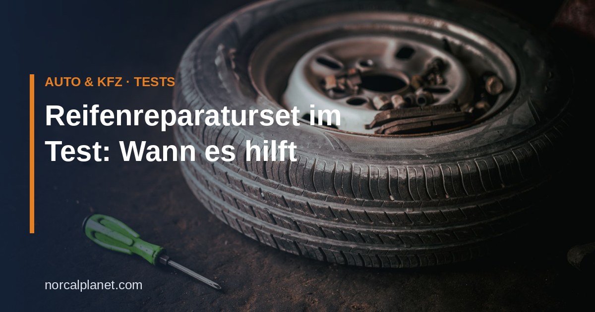 Reifenreparaturset im Test: Wann es hilft und was es kostet