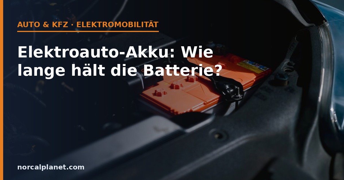 Elektroauto-Akku im Motorraum – Detailansicht der Hochvoltbatterie