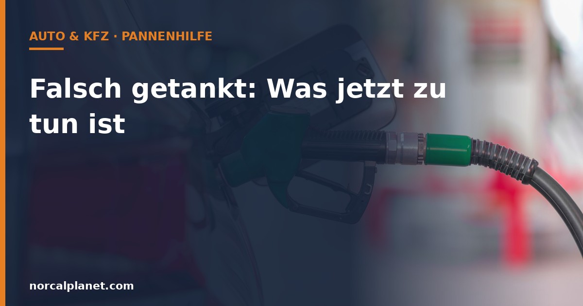 Zapfpistole an einer Tankstelle als Symbolbild fuer falsches Betanken