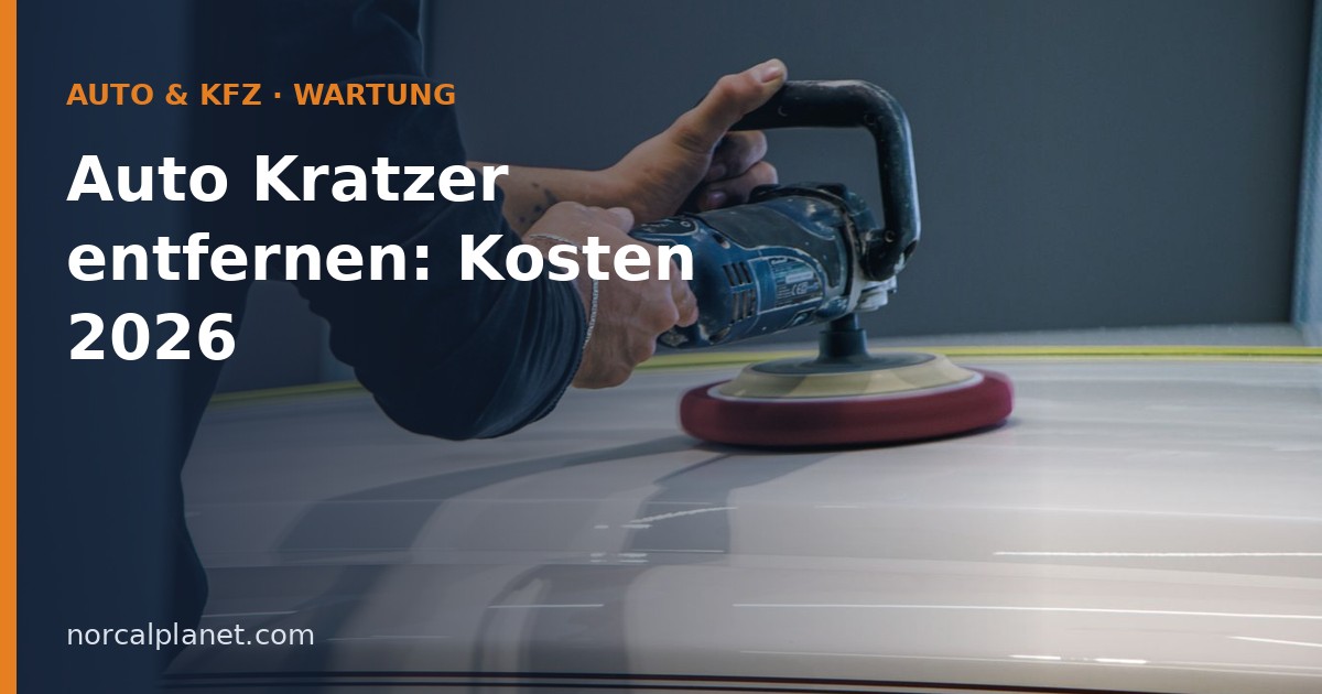 Poliermaschine bei der Lackaufbereitung