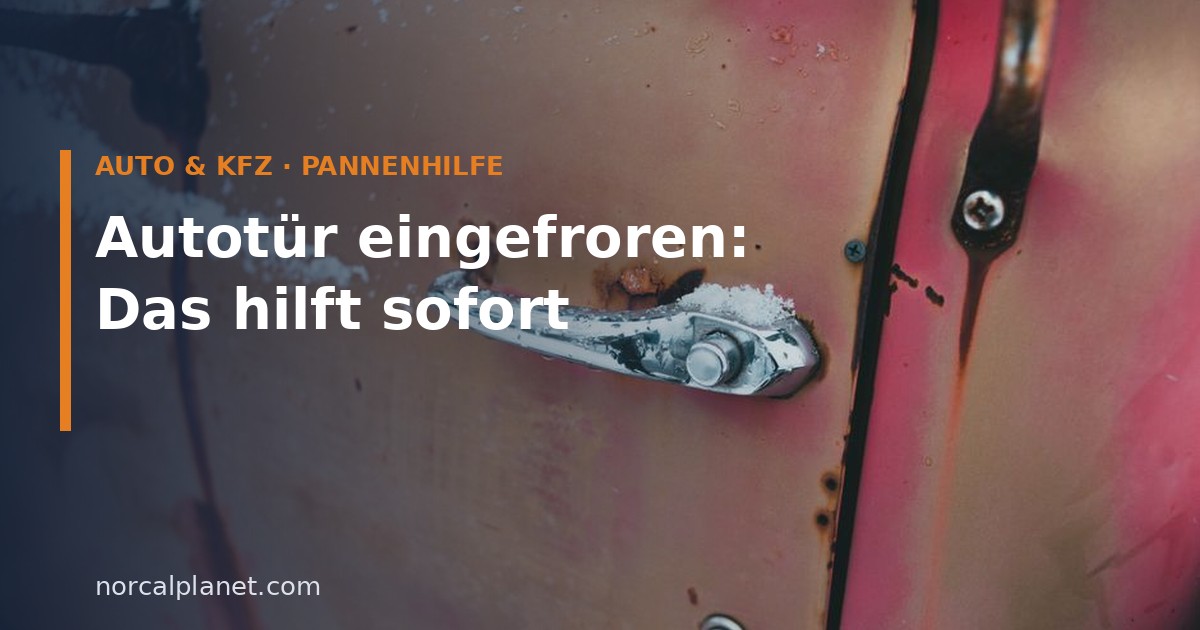 Eingeschneiter Türgriff