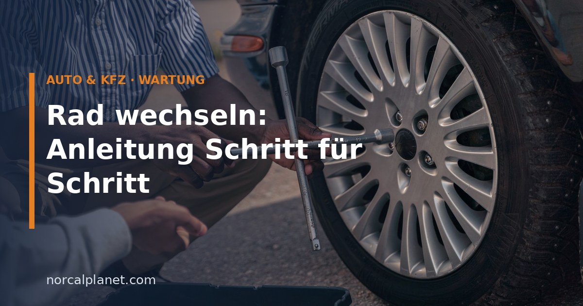 Radschlüssel am Autorad beim Radwechsel
