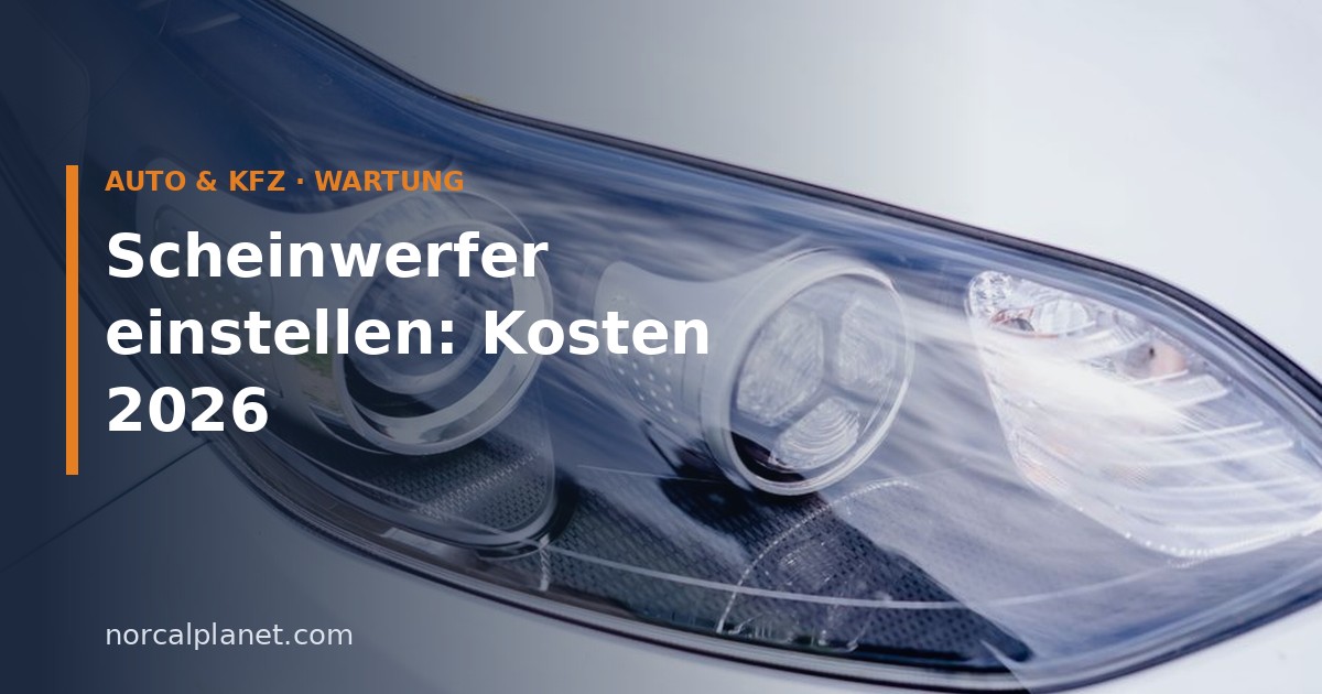 Scheinwerfer eines Autos in Nahaufnahme