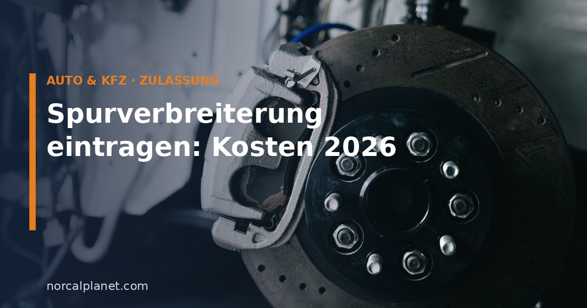 Bremsscheibe mit Bremssattel und Spurverbreiterung an einem Rad